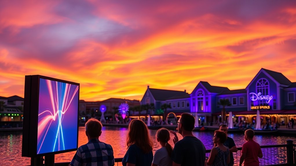 disney springs drone show schedule