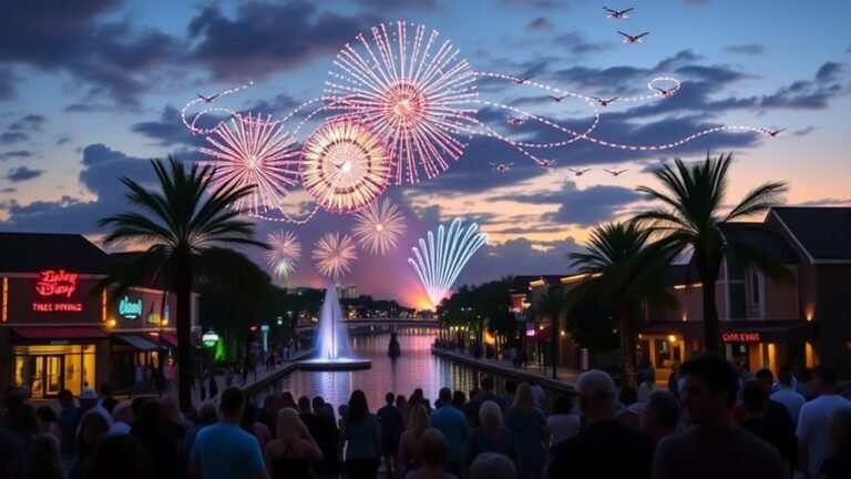 disney springs drone show viewing