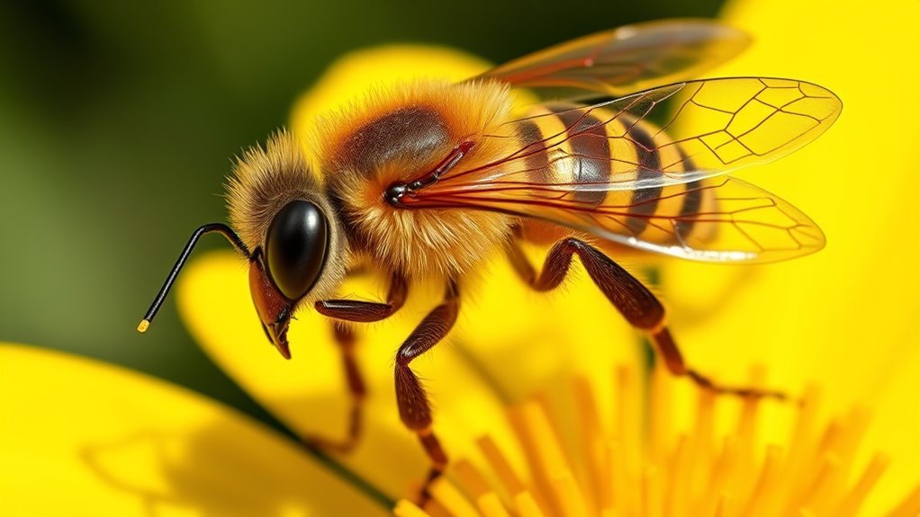 distinctive drone bee markings