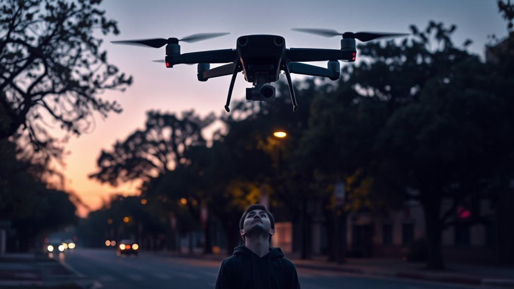 distinctive drone buzzing sounds