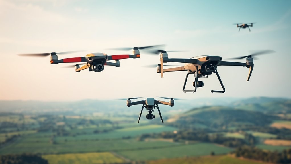 diverse drones for specific purposes