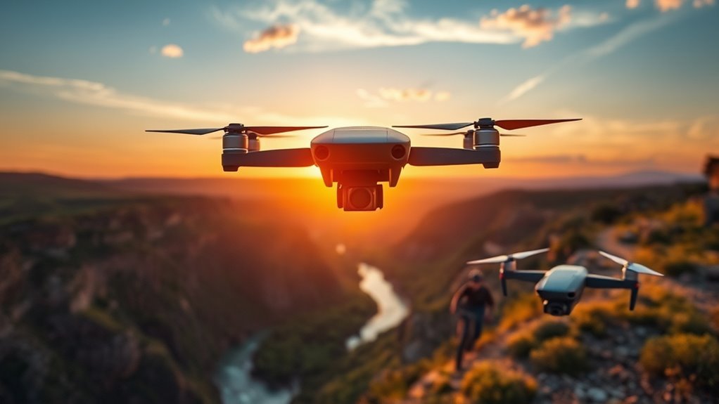 dji drones with tracking capability