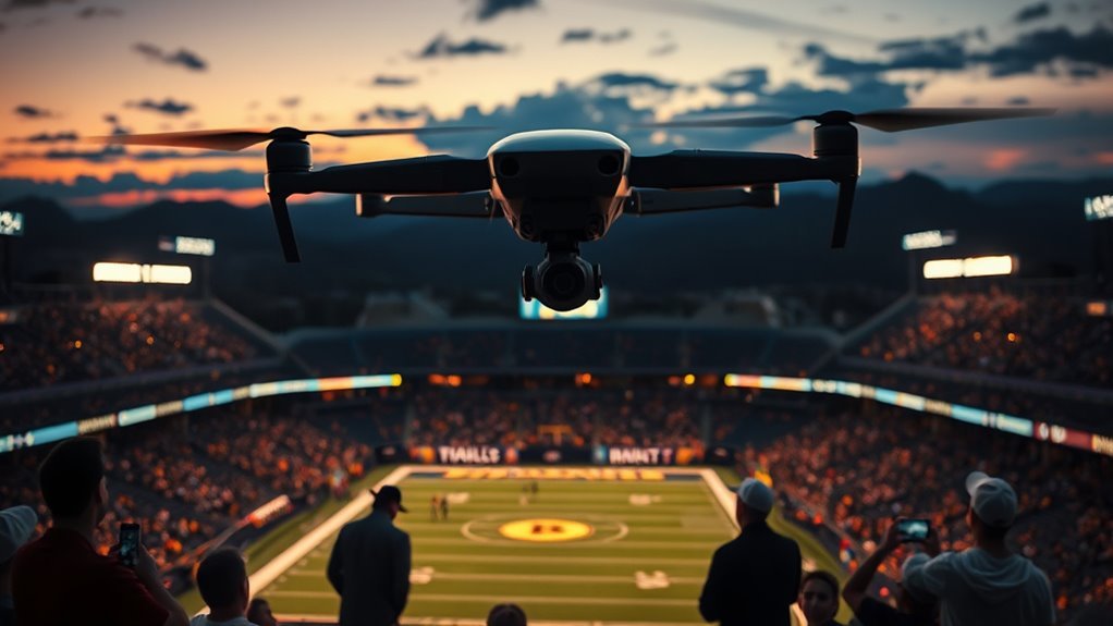 drone disrupts playoff game