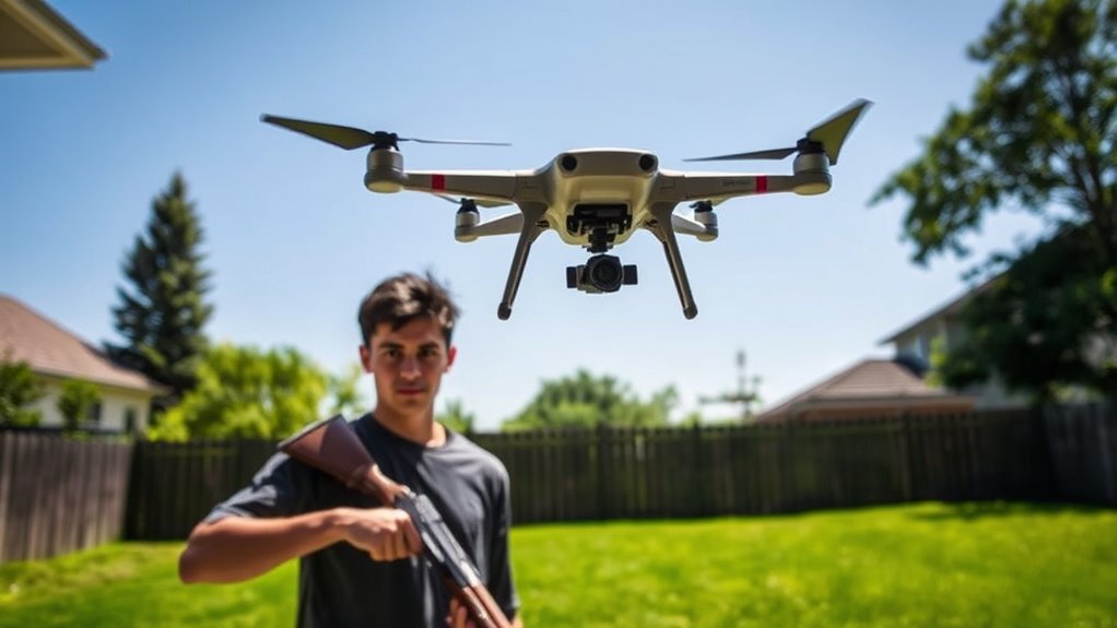 drone legality over property