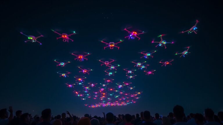 drone light show mechanics