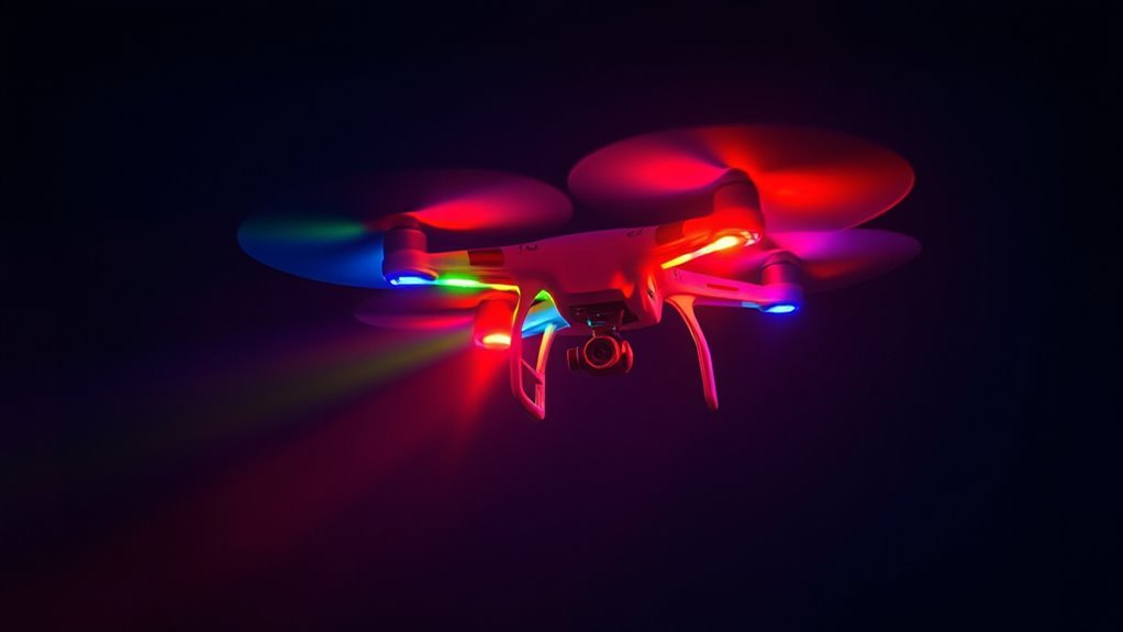 drone lights color patterns