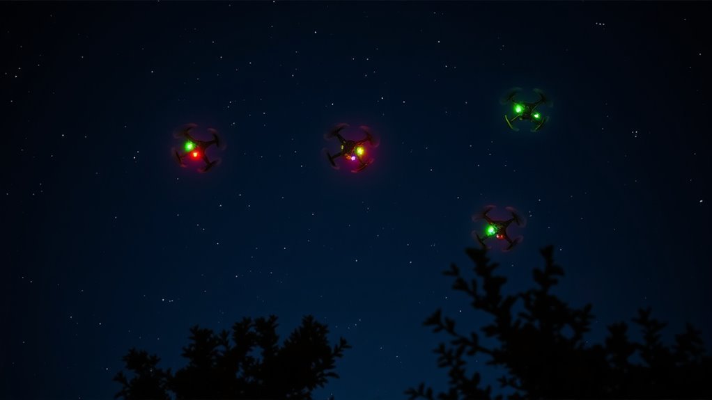 drone navigation light colors