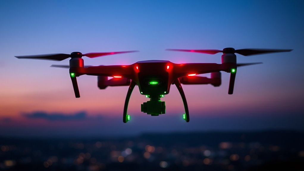 drone navigation light signals