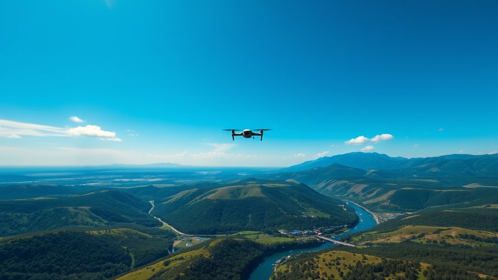 drone range and communication