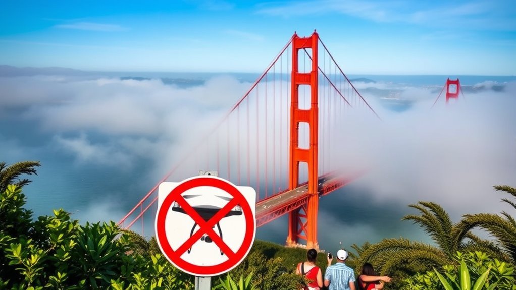 drone regulations near bridge