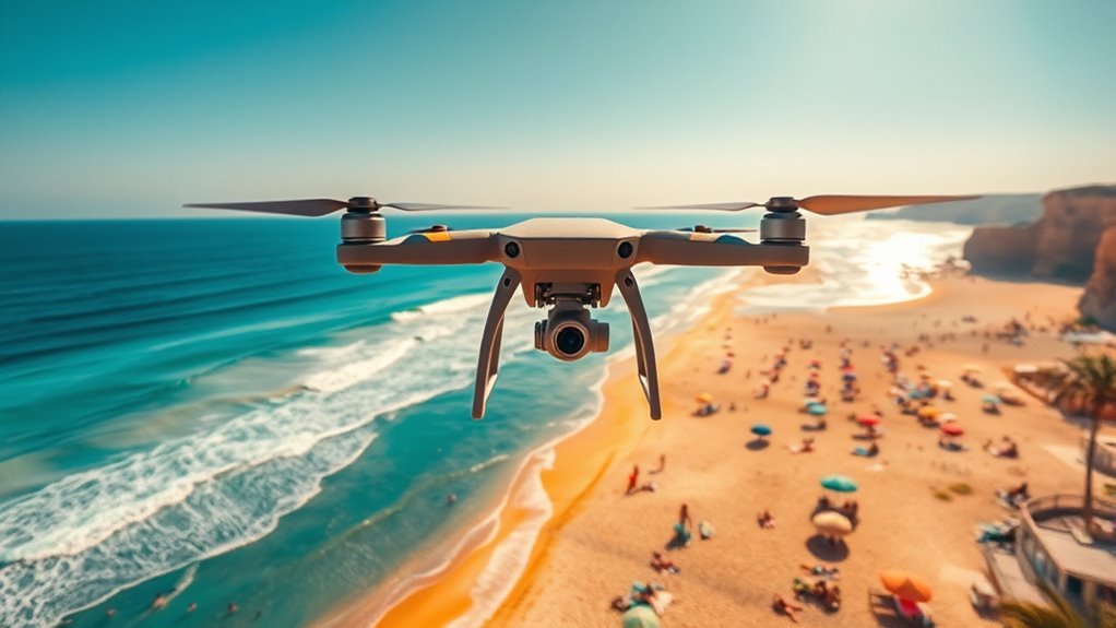 drone safety at beach
