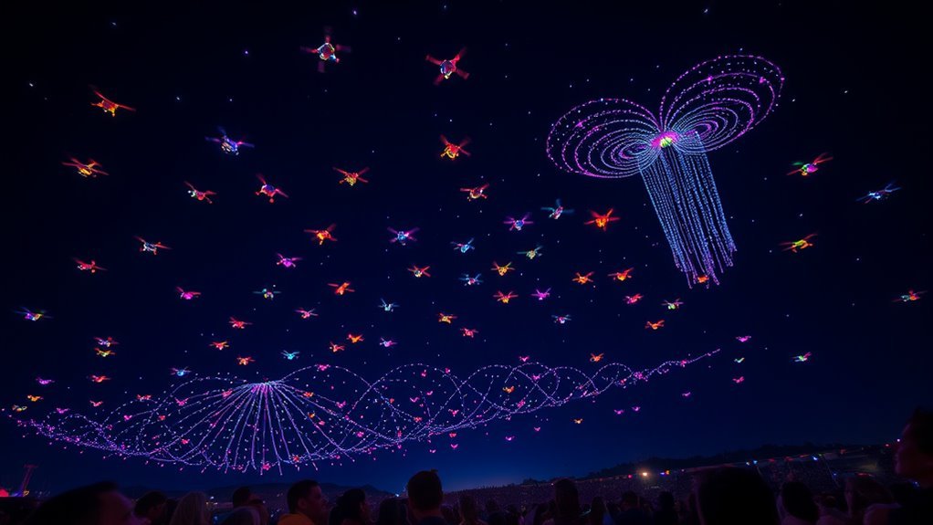 drone show technology explained