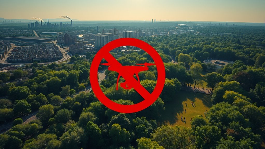 drones restricted in specific locations