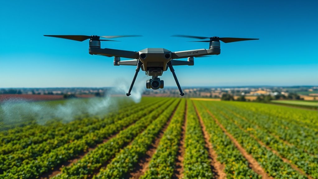 drones spraying chemicals identified