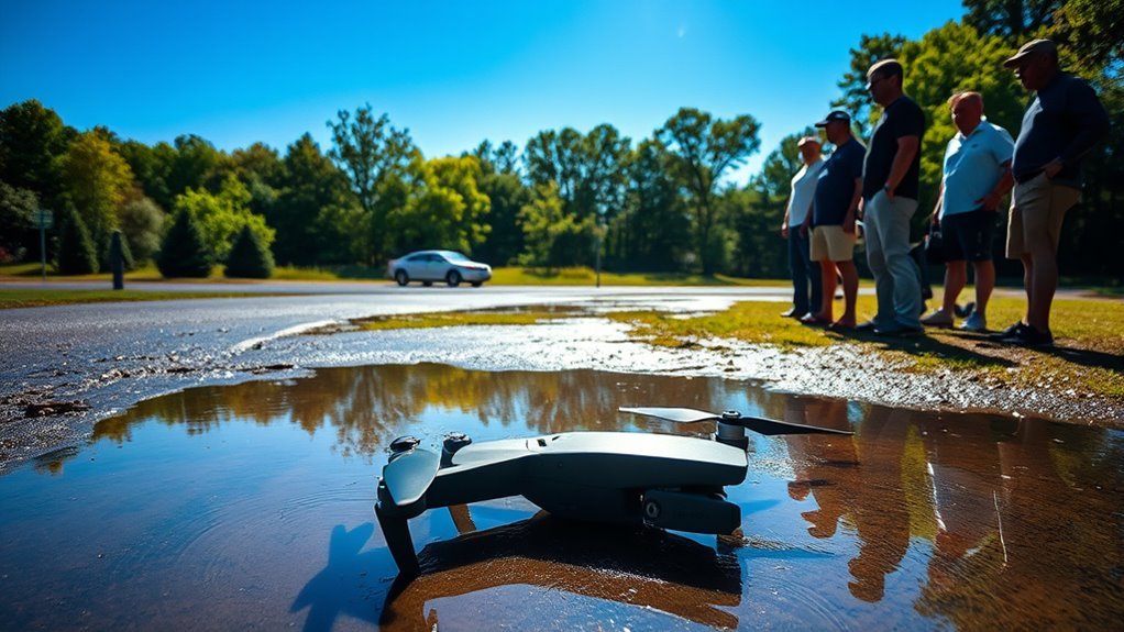 emergency response to drone crash