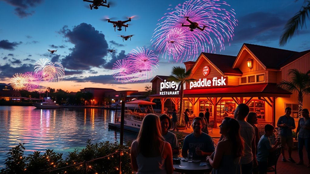 enchanting evening drone show