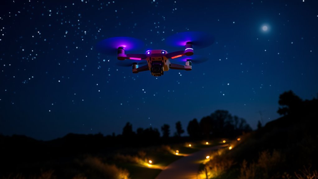 essential night drone lighting