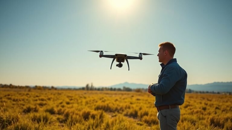 fly drone with safety