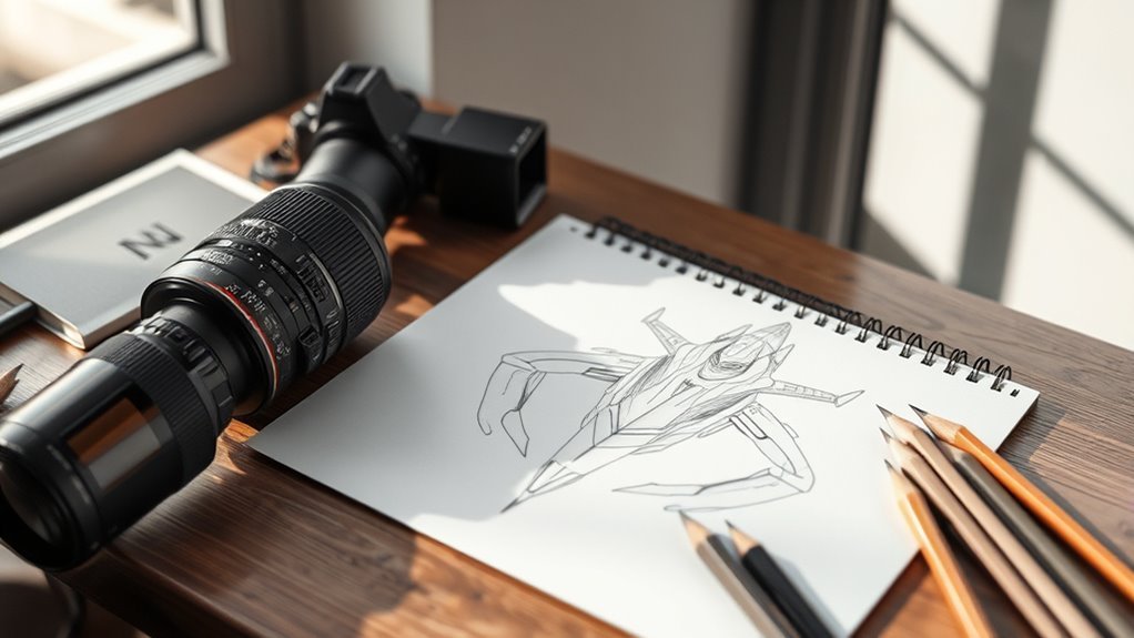 gather drawing materials efficiently