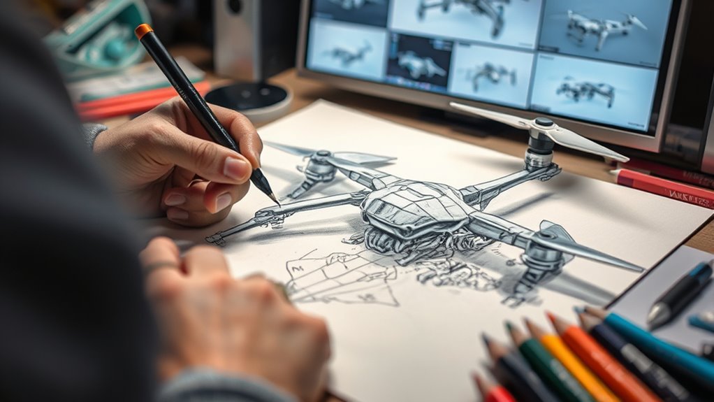 gather essential drawing materials