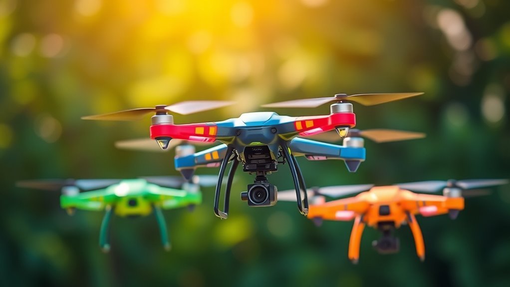 high rpm roaring drones