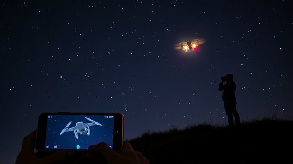 listening for drone sounds