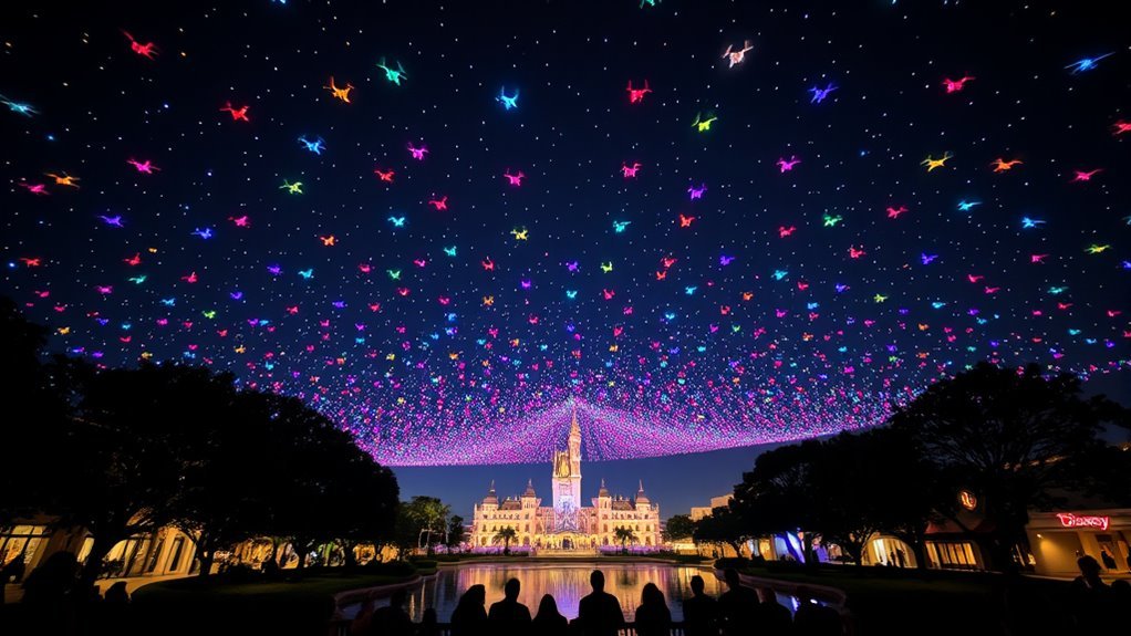 mesmerizing drone light show