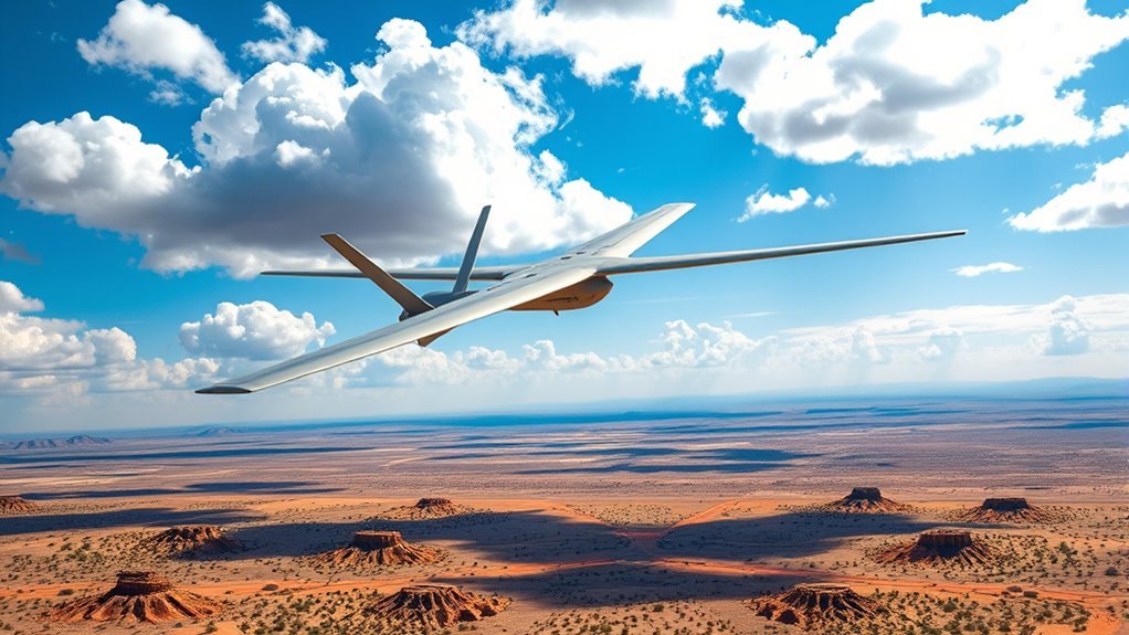 military drone flight range