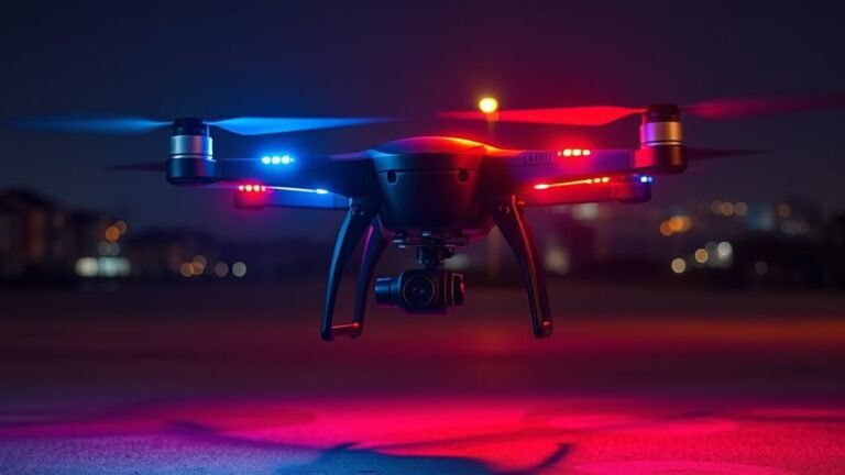 nighttime police drone features
