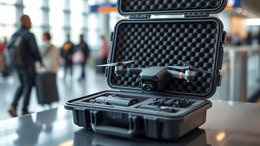 pack drone securely and safely