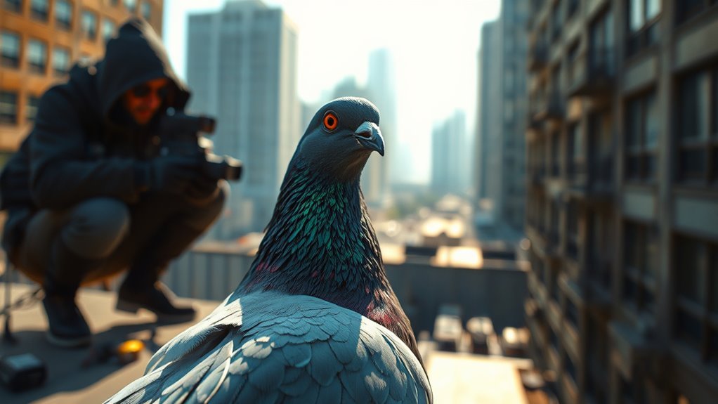 pigeons as government surveillance