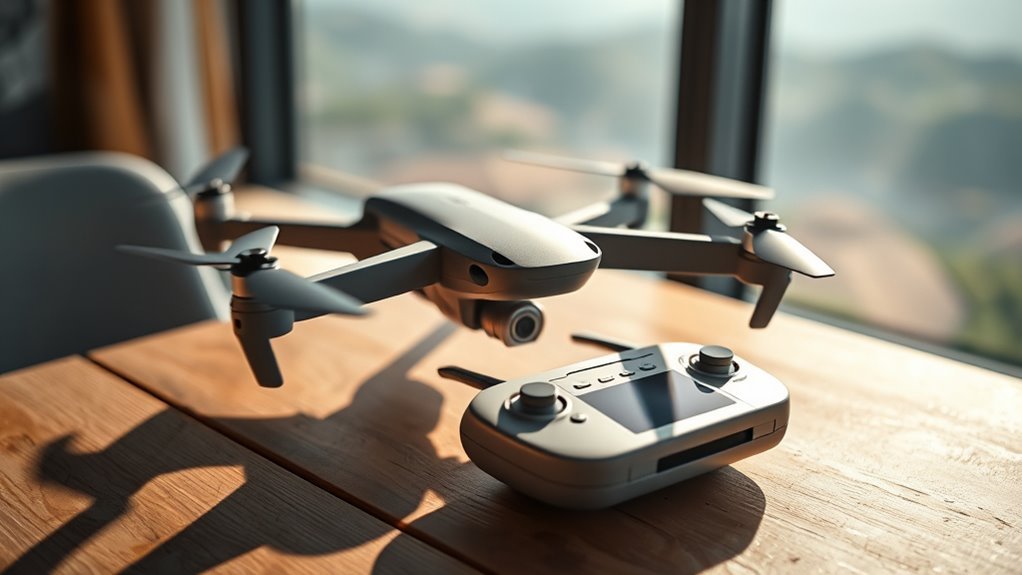 power on drone and controller