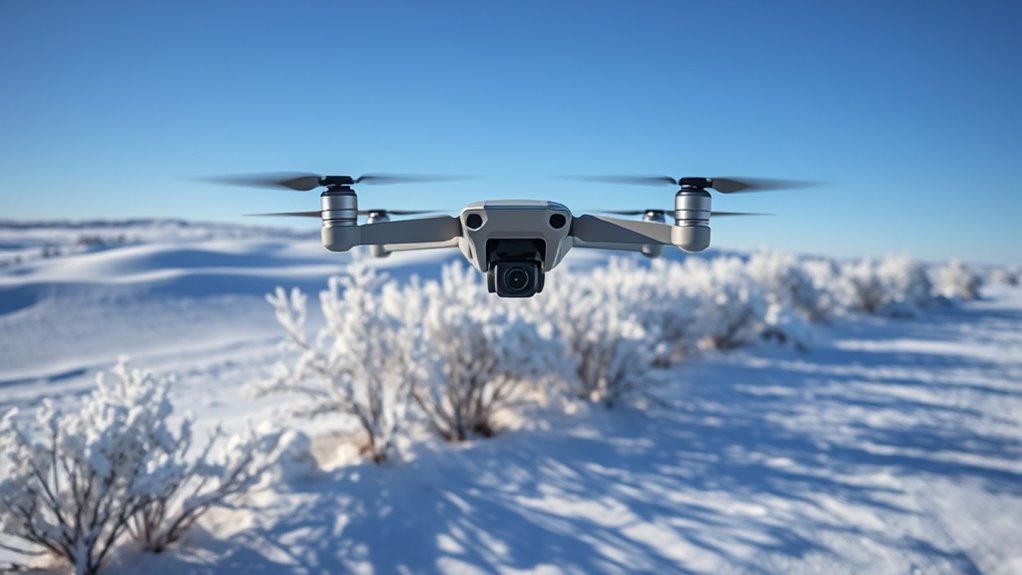 prepare drone for snow
