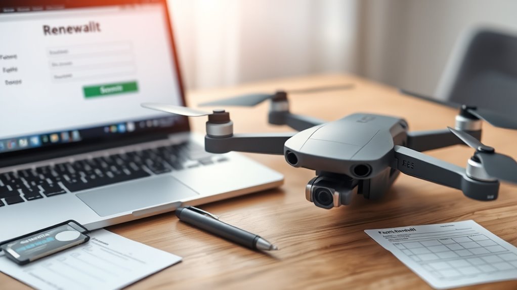 renew drone license application