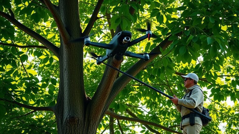 rescue drone from tree