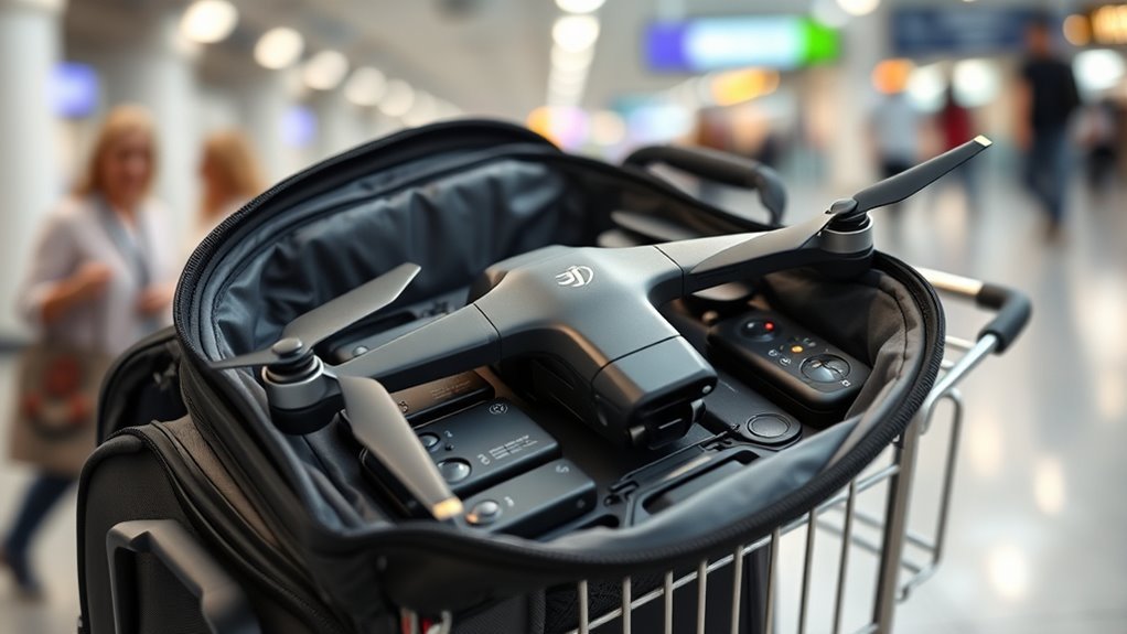 safe drone travel packing