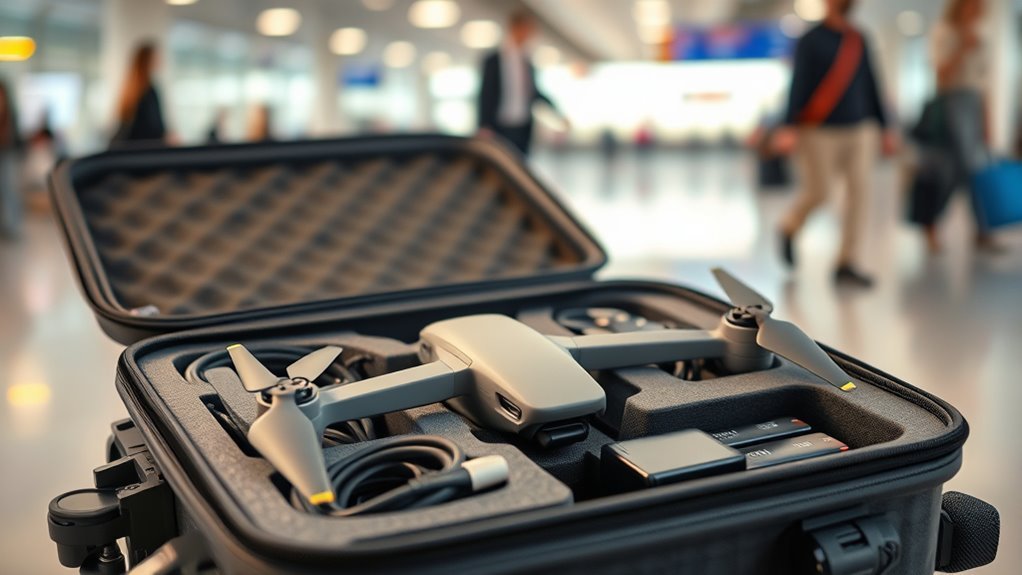 securely pack drone safely