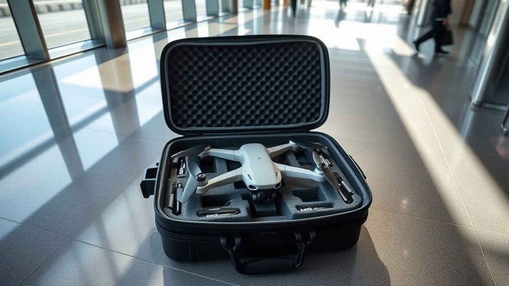 securely pack your drone