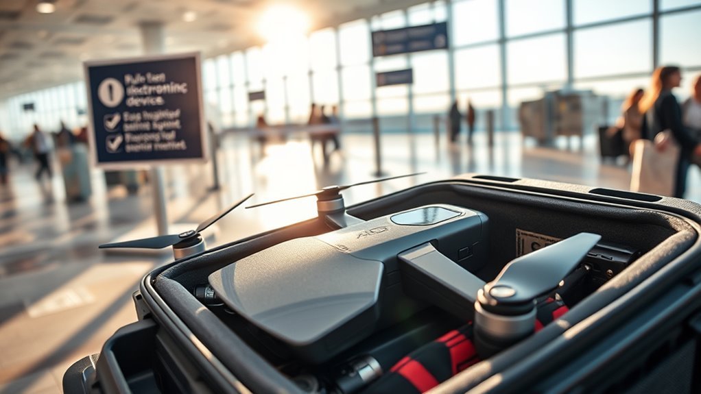 securely pack your drone
