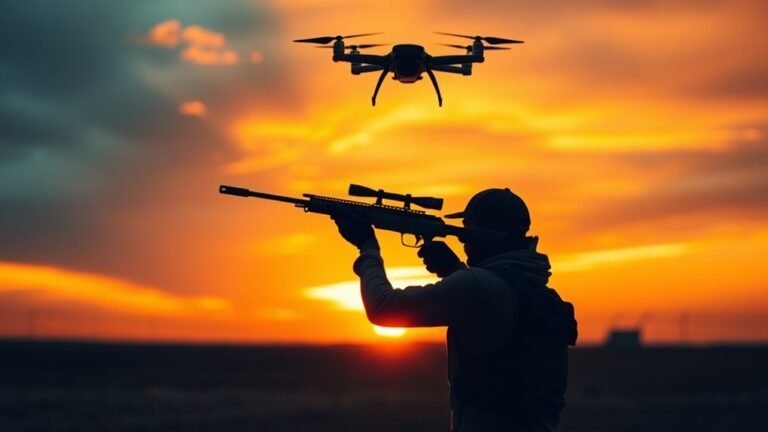 shooting down a drone