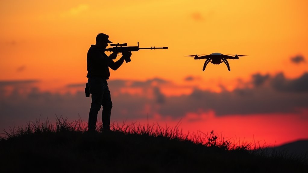 shooting down drones permitted