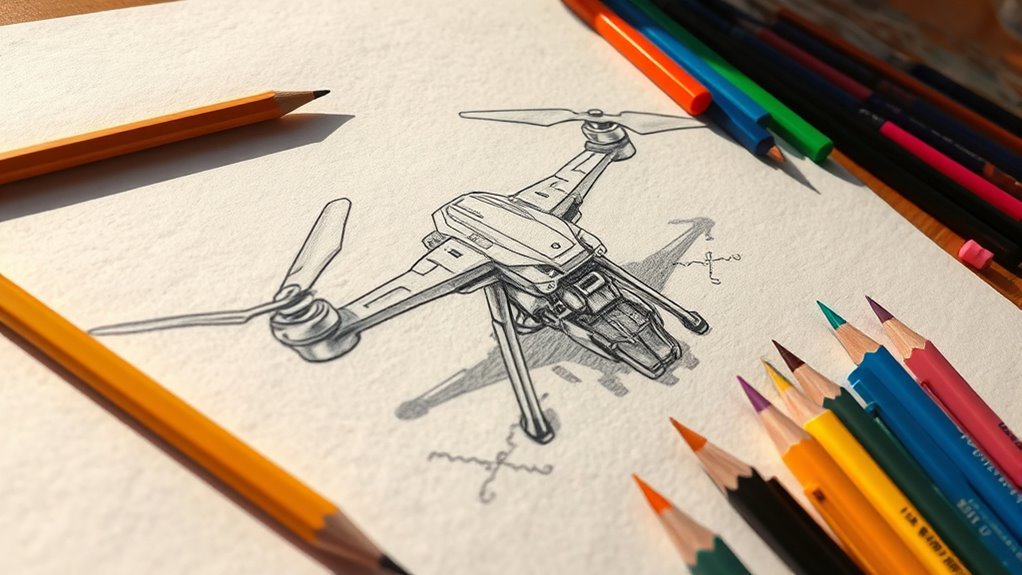 sketch sleek murder drone