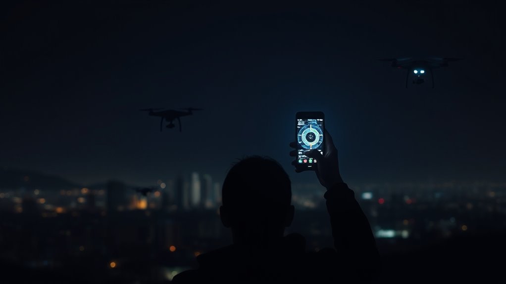 spotting police drones nightly