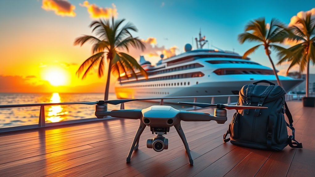 taking drones on cruises
