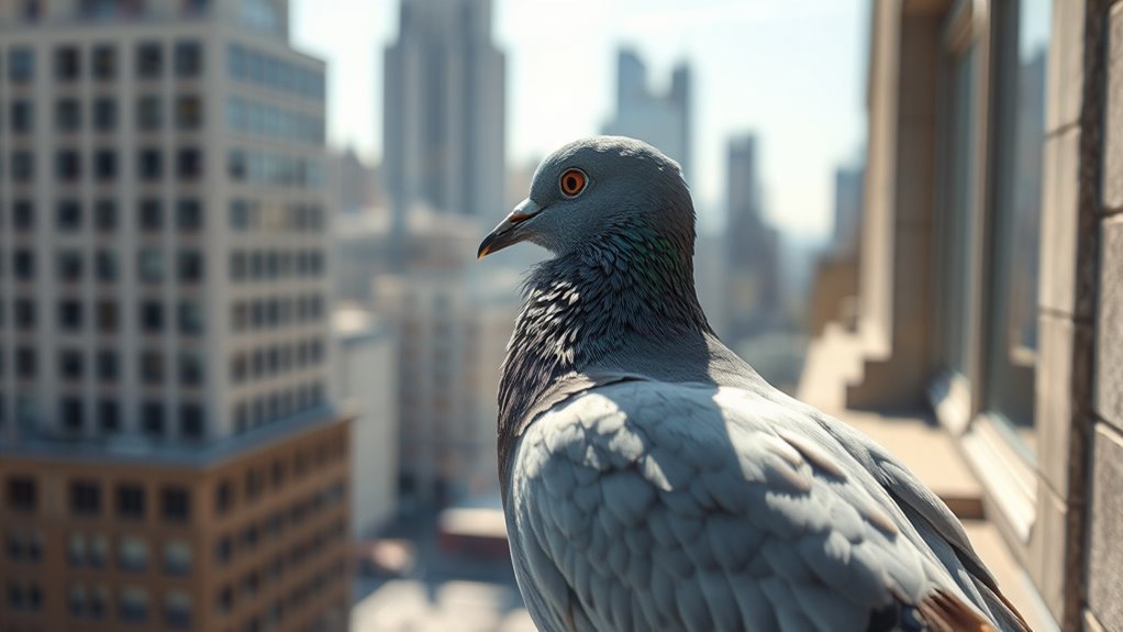 unique physical pigeon features