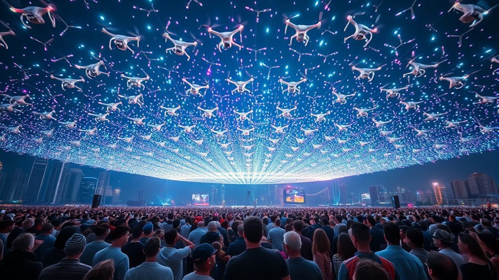 venue dimensions impact drone shows