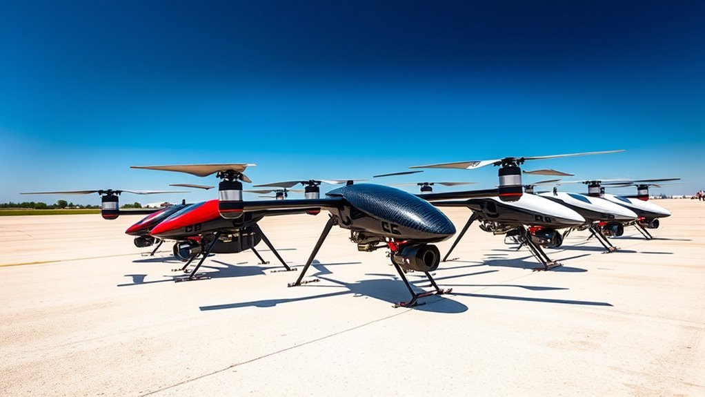 versatile medium big drones