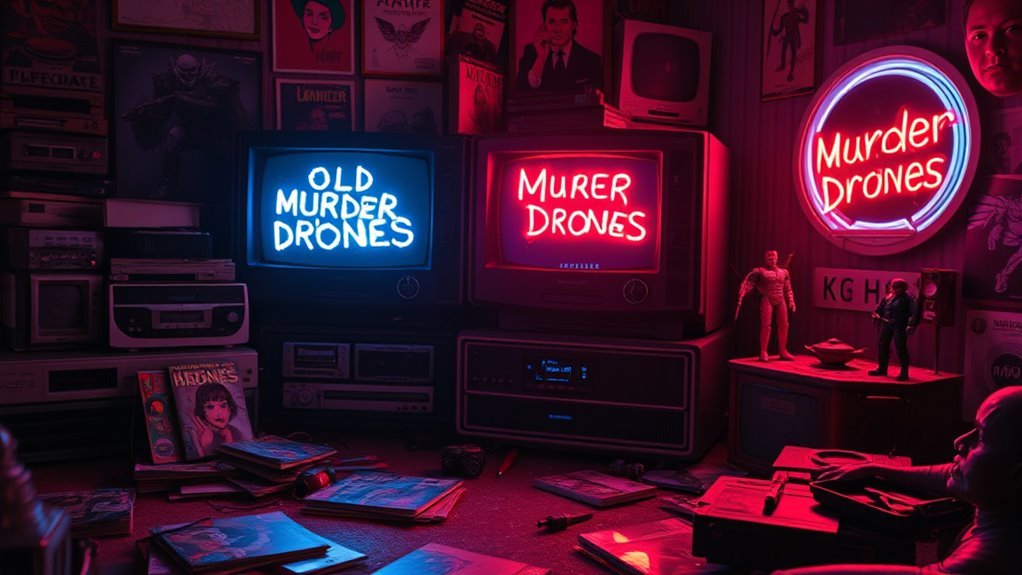 vibrant visuals dark humor