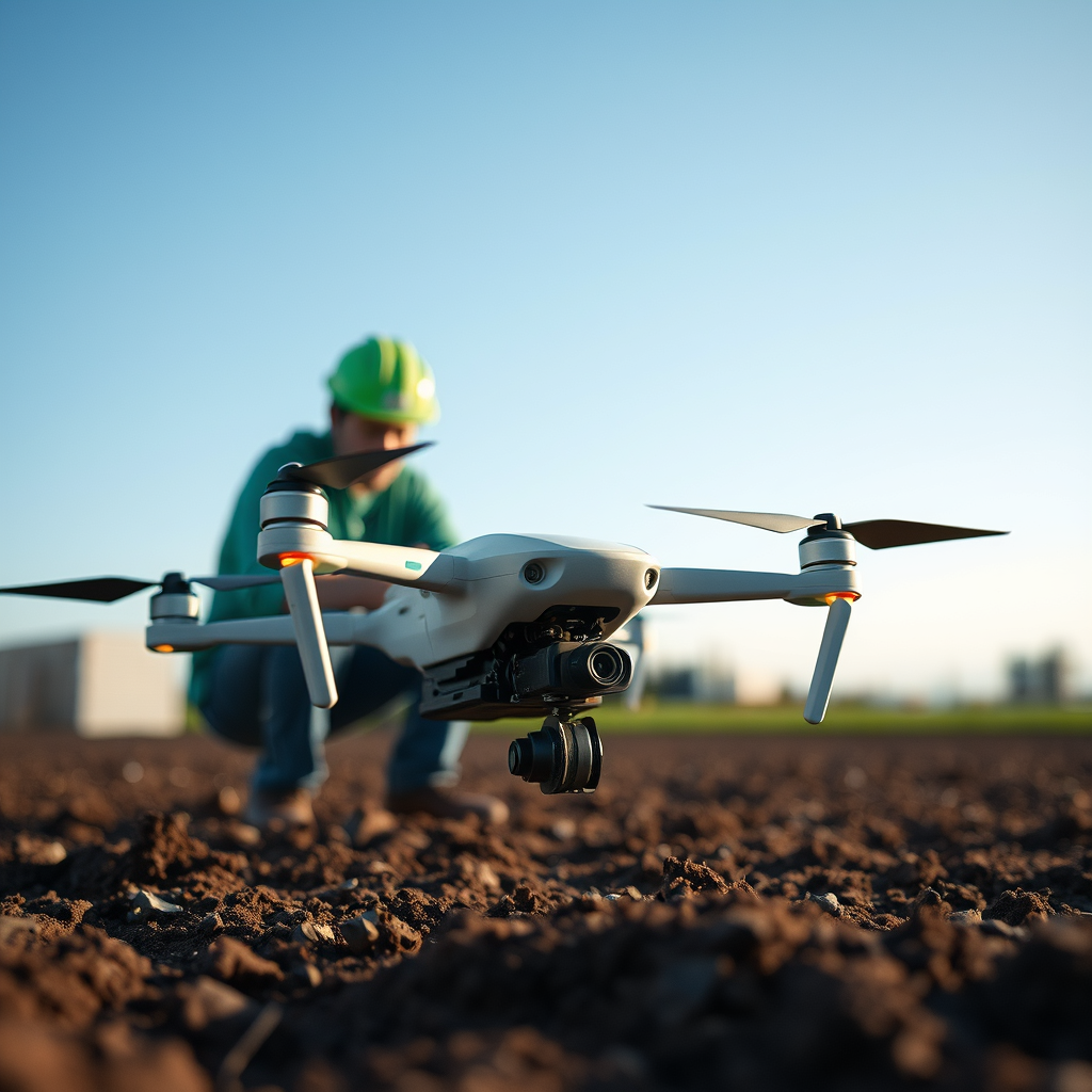 Applications in Agriculture - a prototype for a drone that can dig soil