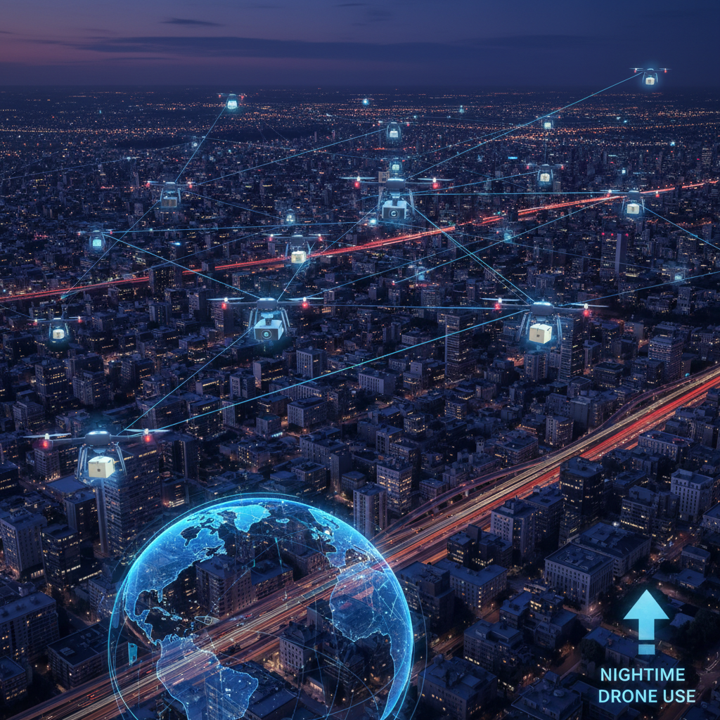 The Rise of Nighttime Drone Use - are there drones in the sky at night